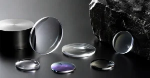 Eyeglass lenses made from different materials